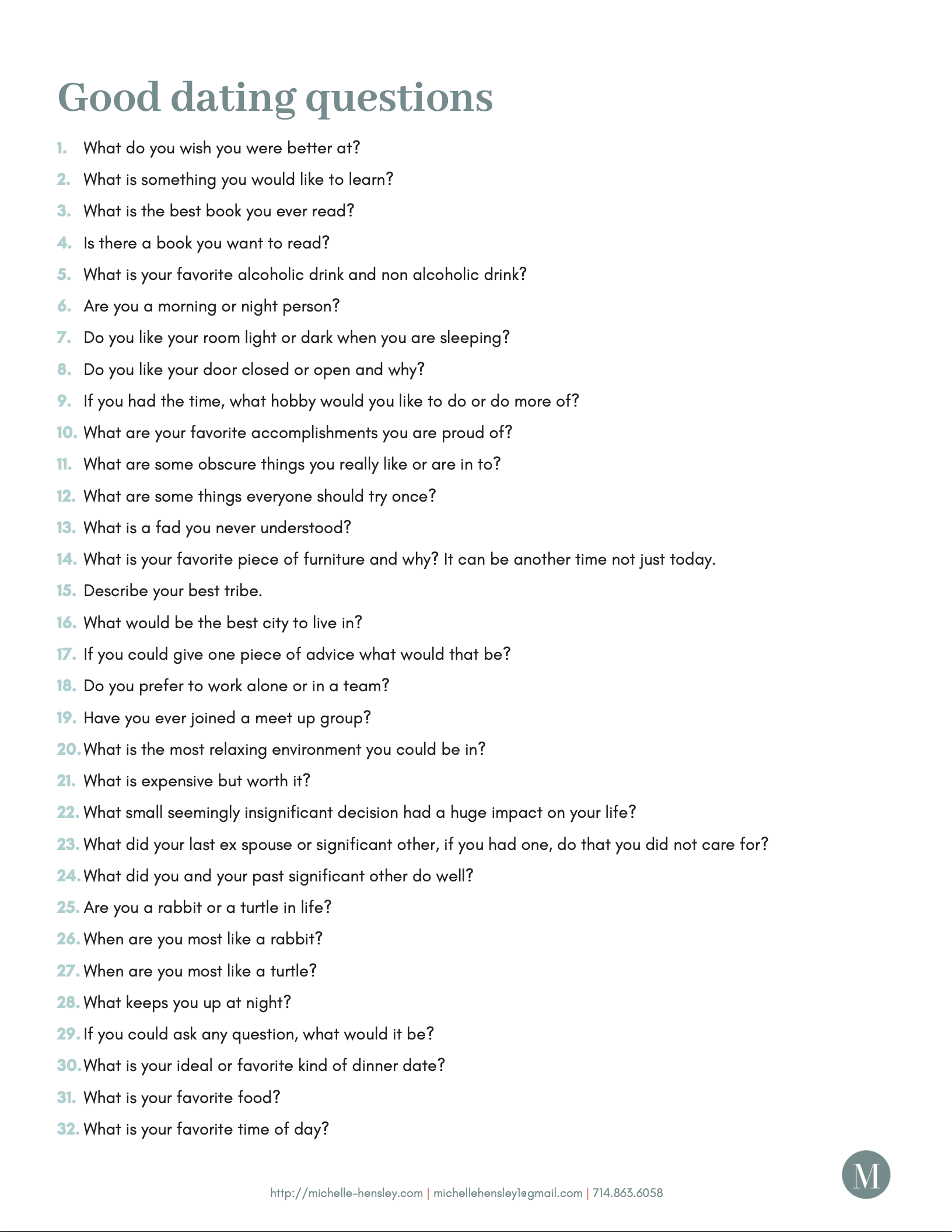 20 questions for dating | 20 Questions to Ask a Guy. 2…